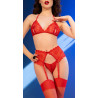 Chilirose Ensemble 4 Pièces Ampira Rouge